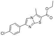 6-(4-Chlorophenyl)-3-methylimidazo[2,1-b]thiazole-2-carboxylic acid ethyl ester Structure,380195-03-9Structure