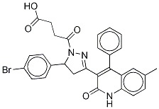 5-(4-Bromophenyl)-3-(1,2-dihydro-6-methyl-2-oxo-4-phenyl-3-quinolinyl)-4,5-dihydro-γ-oxo-1h-pyrazole-1-butanoic acid Structure,380560-89-4Structure