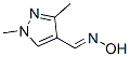 1H-pyrazole-4-carboxaldehyde,1,3-dimethyl-,oxime(9ci) Structure,380583-07-3Structure