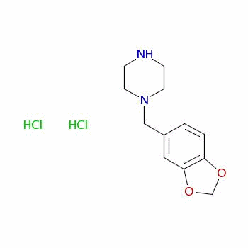 1-(1,3-Benzodioxol-5-ylmethyl)piperazine dihydrochloride Structure,38063-96-6Structure