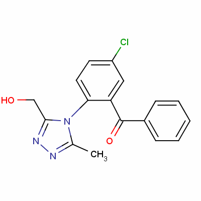 2-[3-(Hydroxymethyl)-5-methyl-4-triazolyl]-5-chlorobenzophenone Structure,38150-27-5Structure