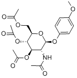 4-Methoxyphenyl-2-acetamido-3,4,6-tri-o-acetyl-2-deoxy-beta-d-glucopyranoside Structure,38229-72-0Structure