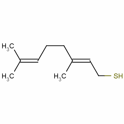 3,7-Dimethylocta-2,6-diene-1-thiol Structure,38237-00-2Structure