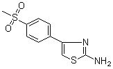 4-[4-(Methylsulfonyl)phenyl]-2-Thiazolamine Structure,383131-95-1Structure