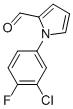 1-(3-Chloro-4-fluoro-phenyl)-1h-pyrrole-2-carbaldehyde Structure,383136-18-3Structure