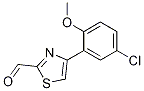 4-(5-Chloro-2-methoxy-phenyl)-thiazole-2-carbaldehyde Structure,383140-16-7Structure