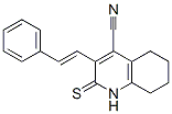 4-Quinolinecarbonitrile,1,2,5,6,7,8-hexahydro-3-(2-phenylethenyl)-2-thioxo- Structure,383158-28-9Structure