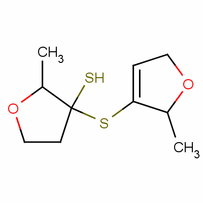 3-[(2,5-Dihydro-2-methyl-3-furyl)thio]tetrahydro-2-methylfuran-3-thiol Structure,38325-24-5Structure