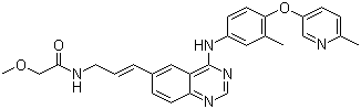 2-Methoxy-N-[(2E)-3-[4-[[3-methyl-4-[(6-methyl-3-pyridinyl)oxy]phenyl]amino]-6-quinazolinyl]-2-propen-1-yl]acetamide Structure,383432-38-0Structure