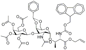 N-fmoc-4,6-benzylidene-2’3’4’6’-tetra-o-acetyl t epitope, threonyl allyl ester Structure,384346-85-4Structure