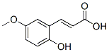 3-(2-Hydroxy-5-methoxy-phenyl)-acrylic acid Structure,38489-78-0Structure