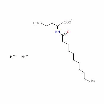 Sodium hydrogen n-(1-oxotetradecyl)-l-glutamate Structure,38517-37-2Structure