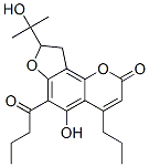 8,9-Dihydro-5-hydroxy-8-(1-hydroxy-1-methylethyl)-6-(1-oxobutyl)-4-propyl-2h-furo[2,3-h]-1-benzopyran-2-one Structure,38537-82-5Structure