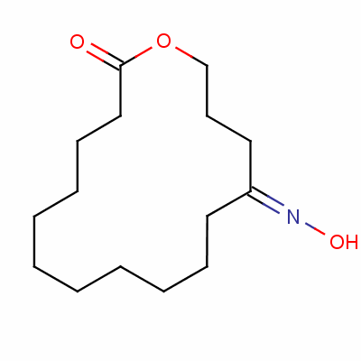 13-Hydroxyimino-1-oxacyclohexadecan-2-one Structure,38538-07-7Structure