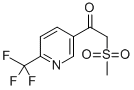 2-Methylsulfonyl-1-[6-(trifluoromethyl)-pyridin-3-yl]ethanone Structure,386704-14-9Structure