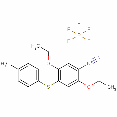 2,5-Diethoxy-4-(4-methylphenyl)sulfanylbenzenediazonium hexafluorophosphate Structure,38686-70-3Structure