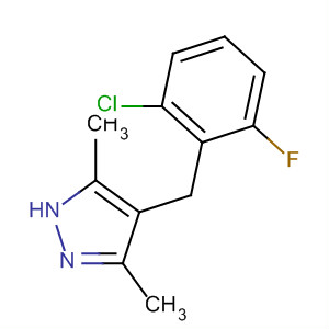 4-(2-Chloro-6-fluorobenzyl)-3,5-dimethyl-1h-pyrazole Structure,387352-96-7Structure