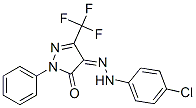 (Z)-4-(2-(4-chlorophenyl)hydrazono)-1-phenyl-3-(trifluoromethyl)-1h-pyrazol-5(4h)-one Structure,387829-14-3Structure