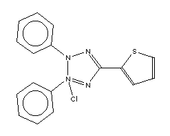 2,3-Diphenyl-5-(2-thienyl)tetrazolium chloride Structure,38800-20-3Structure