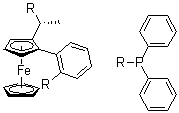 (1S)-1-[(1r)-1-(diphenylphosphino)ethyl]-2-[2-(diphenylphosphino)phenyl]ferrocene Structure,388079-58-1Structure