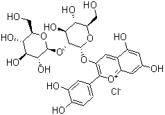 Cyanidin 3-sophoroside chloride Structure,38820-68-7Structure