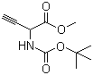 2-[[(1,1-Dimethylethoxy)carbonyl]amino]-3-butynoic acid methyl ester Structure,389599-84-2Structure