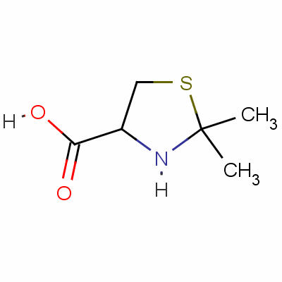 (R)-2,2-dimethyl 4-thiazolidinecarboxylic acid hydrochloride Structure,38984-68-8Structure