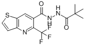 5-(Trifluoromethyl)thieno[3,2-b]pyridine-6-carboxylic acid,2-tert-butylhydrazide Structure,390357-08-1Structure