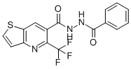 5-(Trifluoromethyl)thieno[3,2-b]pyridine-6-carboxylic acid,2-benzoylhydrazide Structure,390357-09-2Structure