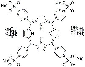 Tetrasodium-meso-tetra(4-sulfonatophenyl)porphine dodecahydrate Structure,39050-26-5Structure