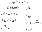 1-Naphthalenesulfonamide, 5-(dimethylamino)-N-[4-[4-(2-methoxyphenyl)-1-piperazinyl]butyl]- Structure,390803-39-1Structure