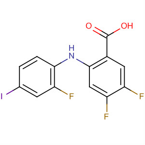 4,5-Difluoro-2-[(2-fluoro-4-iodophenyl)amino]benzoic acid Structure,391212-00-3Structure