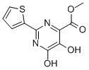 5,6-Dihydroxy-2-thiophen-2-yl-pyrimidine-4-carboxylic acid methyl ester Structure,391680-92-5Structure