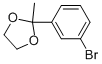 2-(3-Bromophenyl)-2-methyl-1,3-dioxolane Structure,39172-32-2Structure