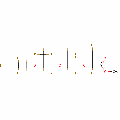 Perfluoro-2,5,8-trimethyl-3,6,9-trioxadodecanoicacid methyl ester Structure,39187-47-8Structure
