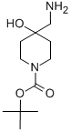 1-Piperidinecarboxylic acid, 4-(aminomethyl)-4-hydroxy-, 1,1-dimethylethyl ester Structure,392331-66-7Structure