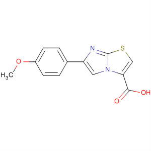 6-(4-Methoxy-phenyl)-imidazo[2,1-b]thiazole-3-carboxylic acid Structure,393107-94-3Structure