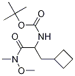 N-[1-(cyclobutylmethyl)-2-(methoxymethylamino)-2-oxoethyl]-carbamic acid 1,1-dimethylethyl ester Structure,394735-18-3Structure