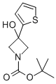 3-Hydroxy-3-thiophen-2-ylazetidine-1-carboxylic acid tert-butyl ester Structure,398489-30-0Structure