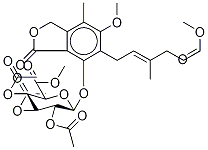 Mycophenolic acid methyl ester 6-(tri-o-acetyl-beta-d-glucuronic acid methyl ester) Structure,39938-00-6Structure