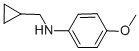 Benzenamine, n-(cyclopropylmethyl)-4-methoxy- Structure,39959-32-5Structure