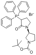 ((3S)-1-(tert-butoxycarbonyl)-2-oxo-[1,3-bipyrrolidin]-3-yl)triphenylphosphoniumbromide Structure,400045-51-4Structure