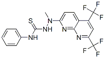 Hydrazinecarbothioamide, 2-[5,7-bis(trifluoromethyl)-1,8-naphthyridin-2-yl]-2-methyl-n-phenyl-(9ci) Structure,400077-49-8Structure