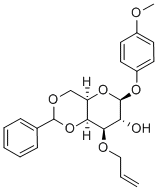 4-Methoxyphenyl 3-O-Allyl-4,6-O-benzylidene-β-D-galactopyranoside Structure,400091-05-6Structure