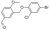 3-(4-Bromo-2-chlorophenoxymethyl)-4-methoxybenzaldehyde Structure,400878-06-0Structure