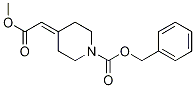 4-Methoxycarbonylmethylene-piperidine-1-carboxylic acid benzyl ester Structure,40112-93-4Structure