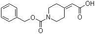 1-Cbz-Piperidin-4-ylidene-acetic acid Structure,40113-03-9Structure