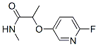 Propanamide, 2-[(6-fluoro-3-pyridinyl)oxy]-n-methyl-(9ci) Structure,402943-77-5Structure