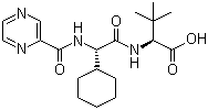 L-valine, (2s)-2-cyclohexyl-n-(pyrazinylcarbonyl)glycyl-3-methyl- Structure,402958-96-7Structure