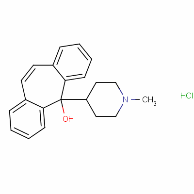 Cyproheptadine hydrochloride Structure,4046-24-6Structure